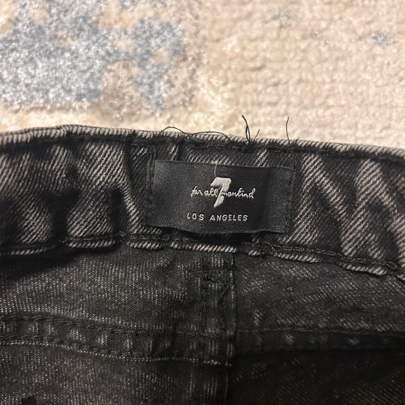 7 for all mankind black denim, girls size 7 - Picture 4 of 6